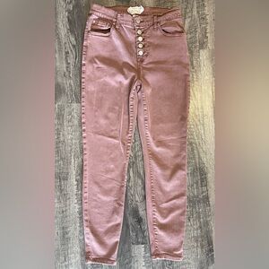 Altar’d Stare Mauve High Rise Skinny Jeans